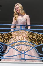 ELLE FANNING at Hotel Martinez Balcony at 2022 Cannes Film Festival 05/17/2022