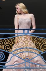 ELLE FANNING at Hotel Martinez Balcony at 2022 Cannes Film Festival 05/17/2022