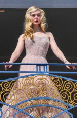 ELLE FANNING at Hotel Martinez Balcony at 2022 Cannes Film Festival 05/17/2022