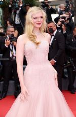 ELLE FANNING at Top Gun: Maverick Premiere at 75th Annual Cannes Film Festival 05/18/2022