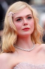 ELLE FANNING at Top Gun: Maverick Premiere at 75th Annual Cannes Film Festival 05/18/2022