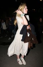 ELLE FANNING Leaves Haim Concert in Los Angeles 05/01/2022