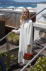 ELLE FANNING Leaves Her Hotel in Cannes 05/19/2022