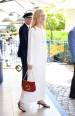 ELLE FANNING Leaves Her Hotel in Cannes 05/19/2022
