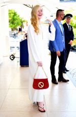 ELLE FANNING Leaves Her Hotel in Cannes 05/19/2022