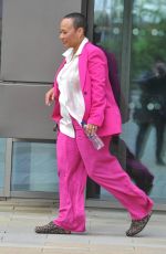 EMELI SANDE Leaves BBC Studios in Manchester 05/10/2022
