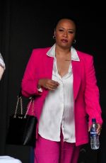 EMELI SANDE Leaves BBC Studios in Manchester 05/10/2022