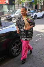 EMELI SANDE Leaves Zoe Ball Breakfast Show in London 05/06/2022