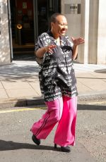 EMELI SANDE Leaves Zoe Ball Breakfast Show in London 05/06/2022