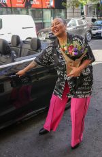 EMELI SANDE Leaves Zoe Ball Breakfast Show in London 05/06/2022