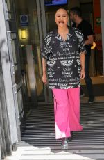 EMELI SANDE Leaves Zoe Ball Breakfast Show in London 05/06/2022