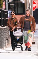EMILY RATAJKOWSKI and Sebastian Bear McClard Out with Their Baby in New York 05/09/2022