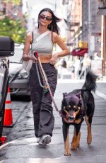 EMILY RATAJKOWSKI Out with Her Dog Colombo in New York 05/17/2022