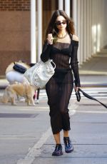 EMILY RATAJKOWSKI Out with Her Dog in New York 05/18/2022