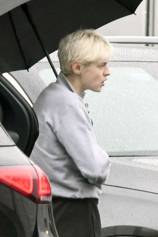 EMMA CORRIN Arrives at the Set of Retreat in New Jersey 05/14/2022