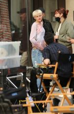 EMMA CORRIN Takes a Break on the Set of Retreat in New York 05/05/2022