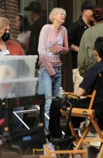 EMMA CORRIN Takes a Break on the Set of Retreat in New York 05/05/2022