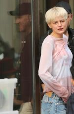 EMMA CORRIN Takes a Break on the Set of Retreat in New York 05/05/2022