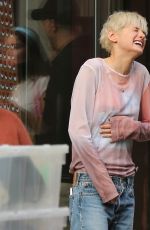EMMA CORRIN Takes a Break on the Set of Retreat in New York 05/05/2022