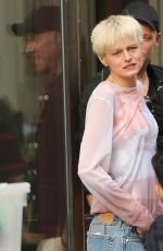 EMMA CORRIN Takes a Break on the Set of Retreat in New York 05/05/2022