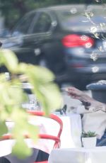 EMMA ROBERTS Out for Lunch at Mauro