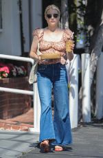 EMMA ROBERTS Out for Lunch at Mauro