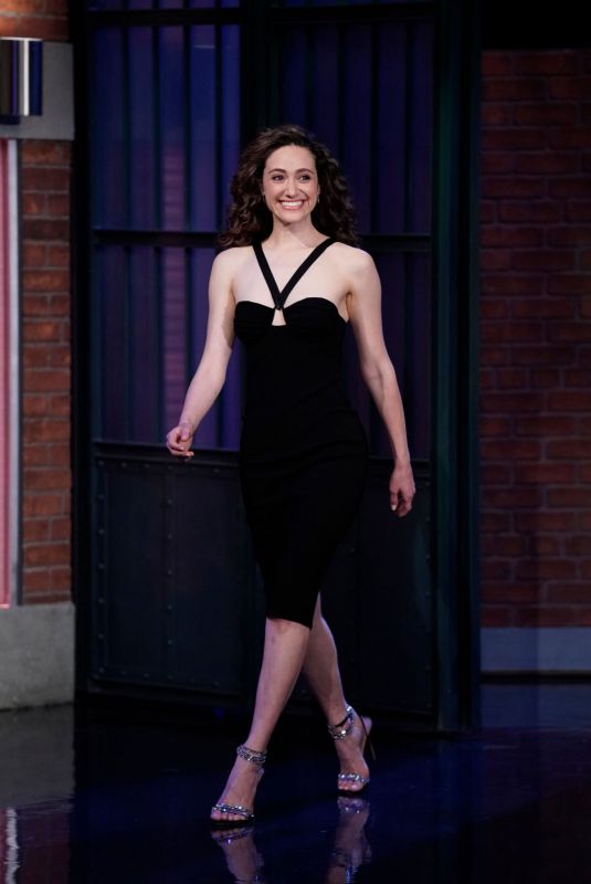 EMMY ROSSUM at Late Night with Seth Meyers in New York 05/19/2022