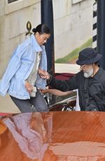 ENIKO PARRISH Out for Taxi Boat in Venice 05/16/2022