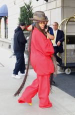 ERYKAH BADU Arrives at Ritz Hotel in New York 05/02/2022