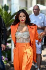 EVA LONGORIA Arrives at Martinez Beach Cannes Film Festival 05/17/2022