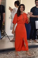 EVA LONGORIA Leaves Hotel Martinez in Cannes 05/18/2022