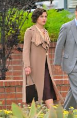 FLORENCE PUGH on the Set of Oppenheimer in Los Angles 04/28/2022