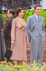 FLORENCE PUGH on the Set of Oppenheimer in Los Angles 04/28/2022