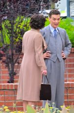 FLORENCE PUGH on the Set of Oppenheimer in Los Angles 04/28/2022