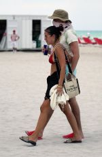 GABRIELA BERLINGERI Out at a Beach in Miami 05/07/2022