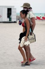GABRIELA BERLINGERI Out at a Beach in Miami 05/07/2022