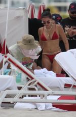 GABRIELA BERLINGERI Out at a Beach in Miami 05/07/2022