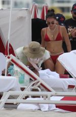 GABRIELA BERLINGERI Out at a Beach in Miami 05/07/2022