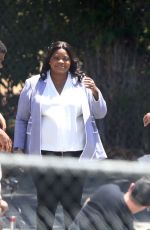 GABRIELLE UNION and OCTAVIA SPENCER on the Set of Truth be Told at Griffith Park in Los Angeles 05/12/2022