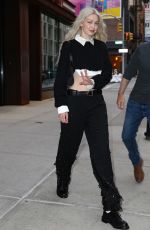 GIGI HADID Leaves Her Apartment Ahead of Met Gala in New York 05/01/2022