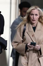 GILLIAN ANDERSON on the Set of a Commercial in London 04/30/2022