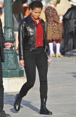 GUGU MBATHA-RAW on the Set of Lift in Venice 05/09/2022