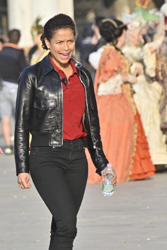 GUGU MBATHA-RAW on the Set of Lift in Venice 05/09/2022