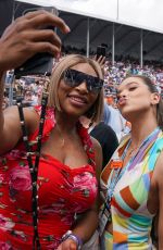 HAILEE STEINFELD and SERENA WILLIAMS at Miami Grand Prix 05/08/2022