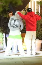 HAILEY and Justin BIEBER Leaves an Italian Restaurant in Los Angeles 05/06/2022