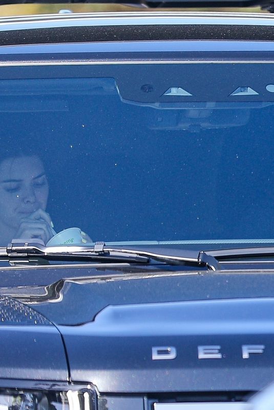 HAILEY BIEBER and KENDALL JENNER Out Driving in Beverly Hills 05/29/2022