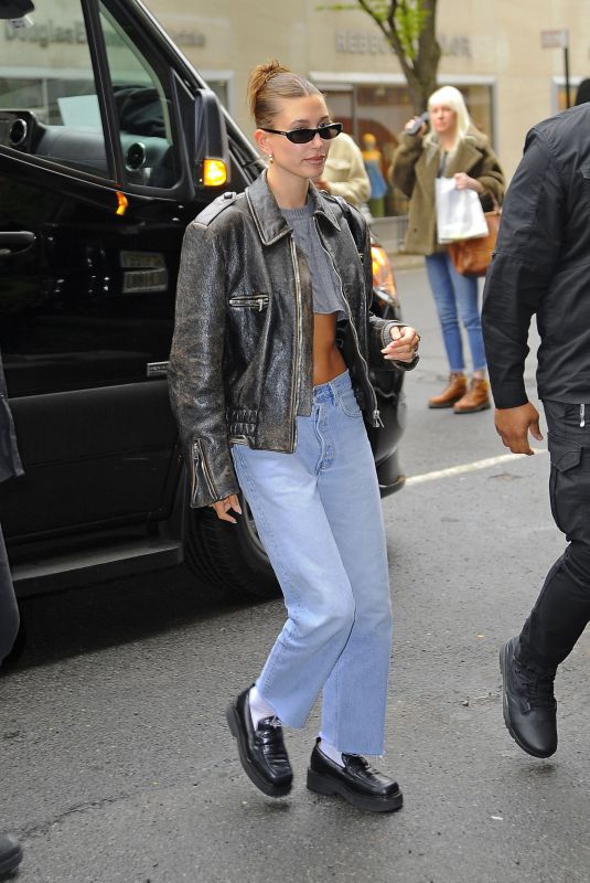 HAILEY BIEBER Arrives at Carlyle Hotel in New York 05/02/2022