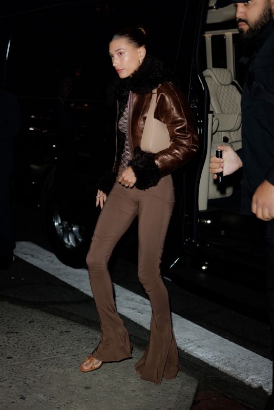 HAILEY BIEBER at Lola Taverna in New York 04/30/2022