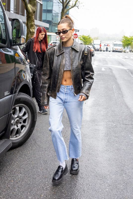 HAILEY BIEBER Leaves a Fitting for Met Gala in New York 05/02/2022