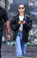 HAILEY BIEBER Leaves a Photoshoot at Erewhon in Los Angeles 05/17/2022